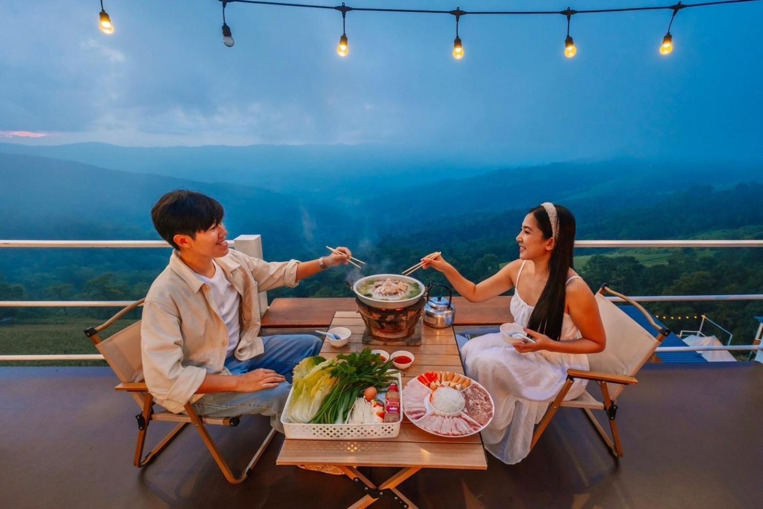 Отель ชิวชิวแคมป์ ภูชี้ฟ้า Ban Huai Han Экстерьер фото